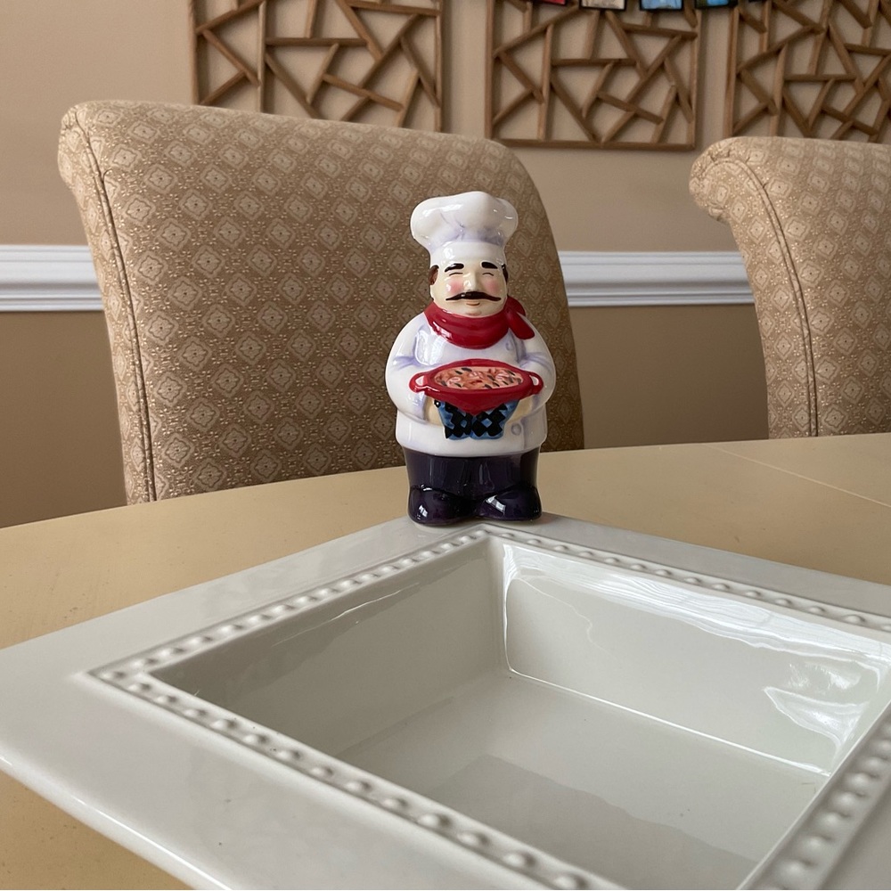 Large Italian Chef Platter Decoration 🍝